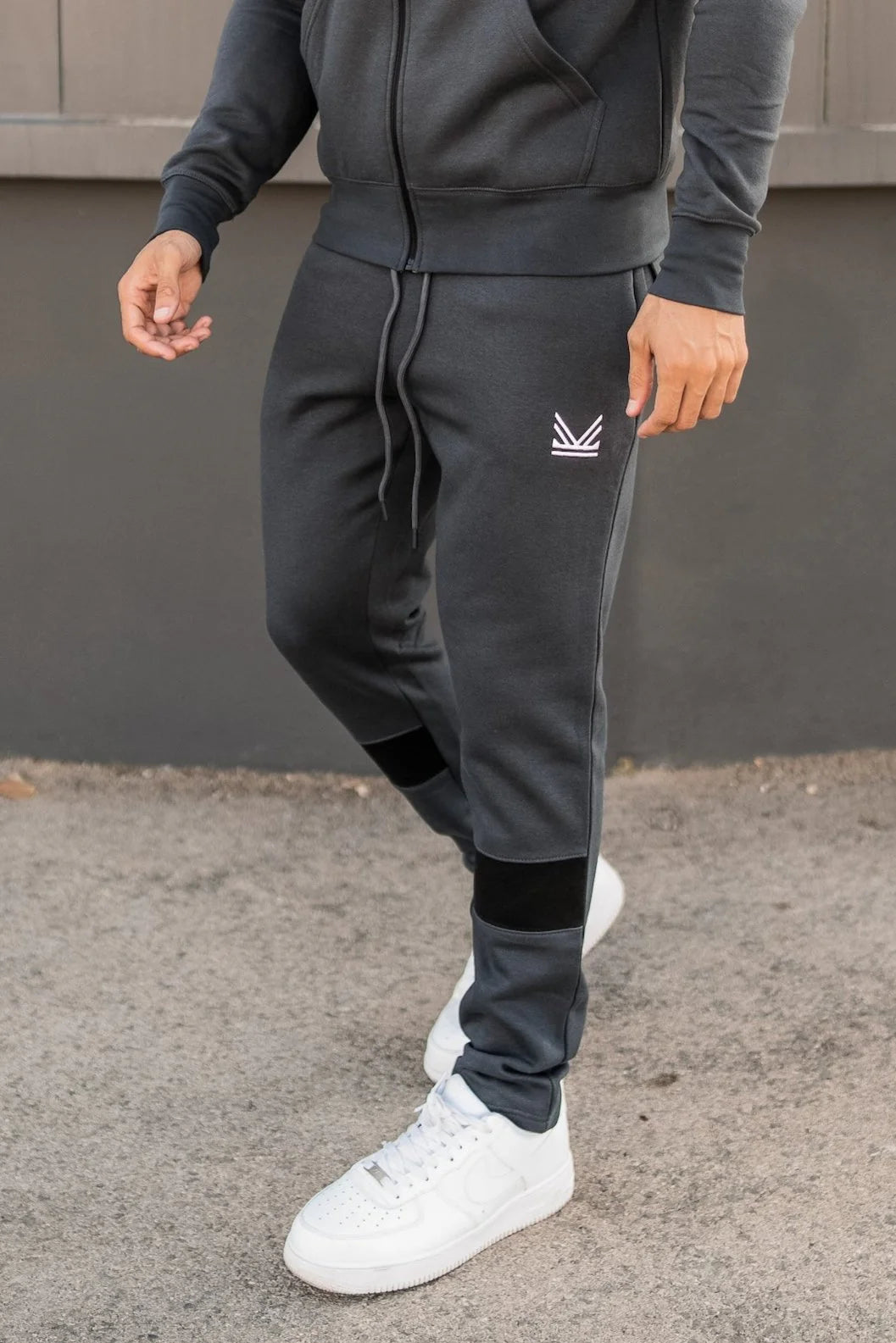 Neves Cotton Tracksuit - Dark Grey